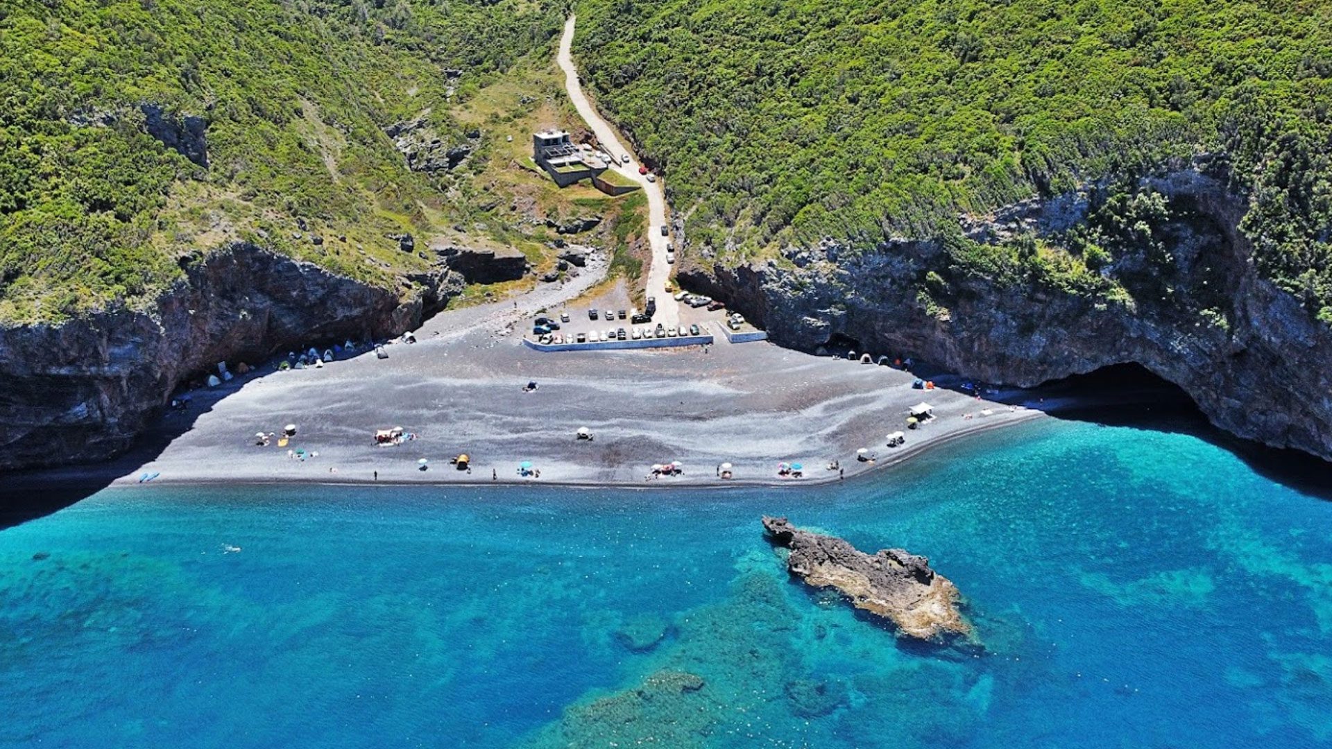 Petali beach in Central Evoia Greece