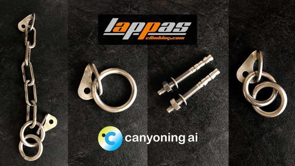 Lappas bolts at canyoning.ai store