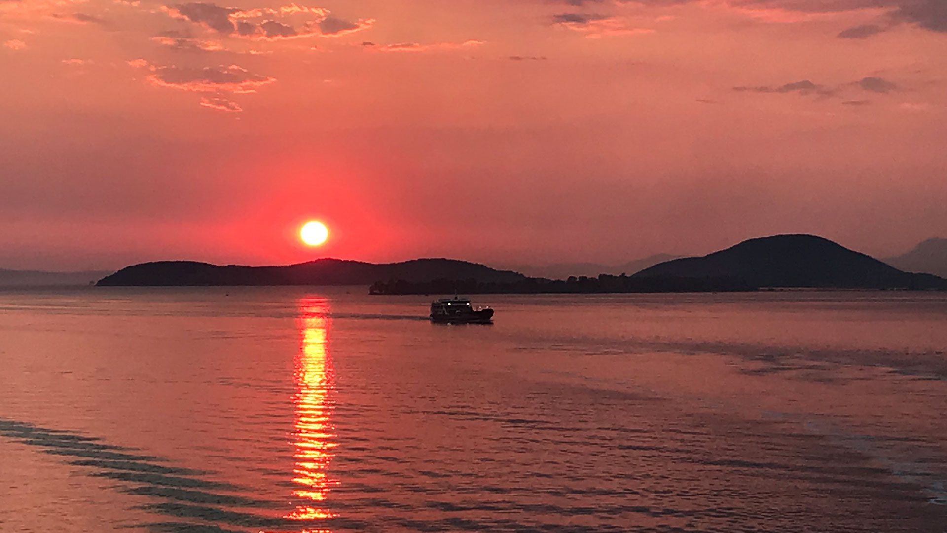 Sunset in Igoumenitsa Greece
